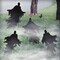 4Pack Halloween Ghost Yard Signs with Stakes Scary Silhouette Outside